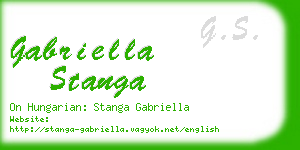 gabriella stanga business card